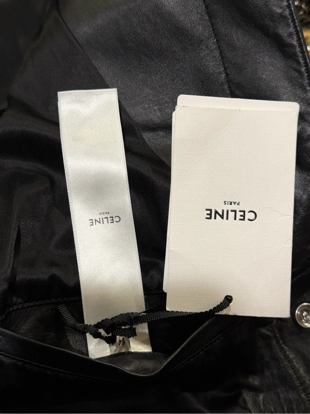 Celine x Hedi SS23 Runway Bauhaus Leather Trucker Jacket